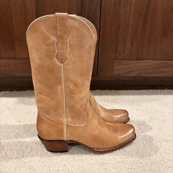 NEW Cleo + Wolf Ivy Western Boots  Leather Womens Size 8.5B In Tan Msrp $230 - Picture 3 of 10